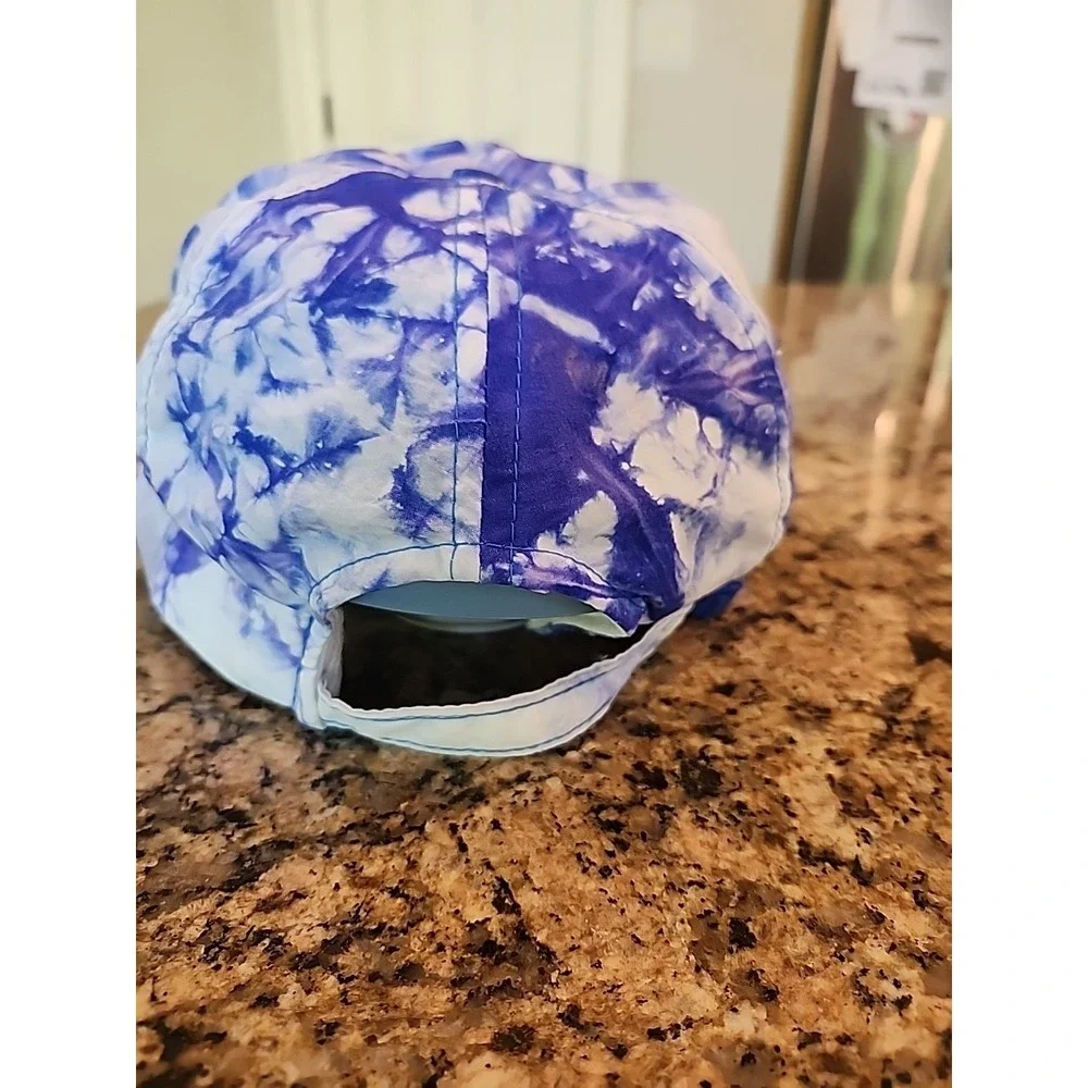 1994‎ Martinsville Hat blue white strapback nascar tie dye race flag checkered